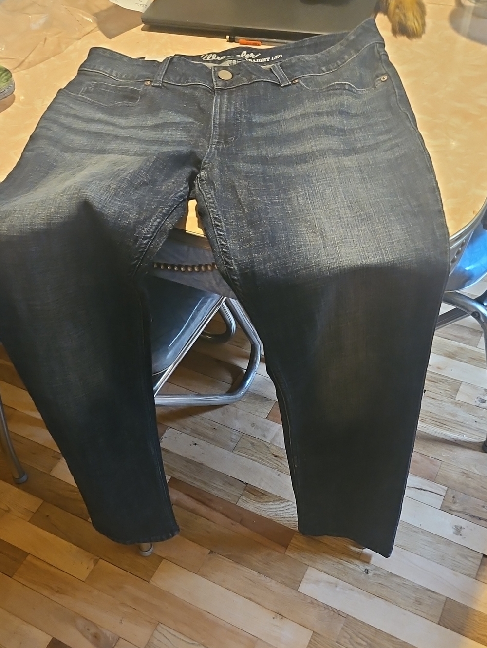 WOMENS WRANGLER Dark Blue Straight Leg 15x36 JEANS NWT